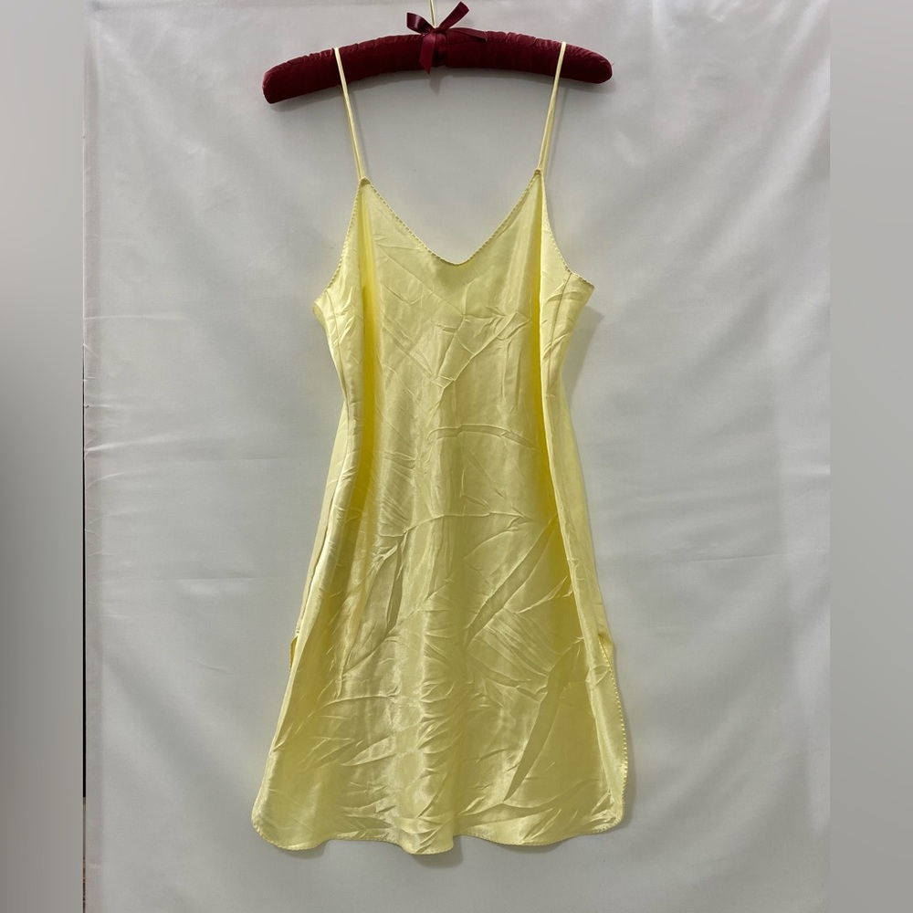 ❌SOLD❌Vintage California Dynasty yellow slip dress